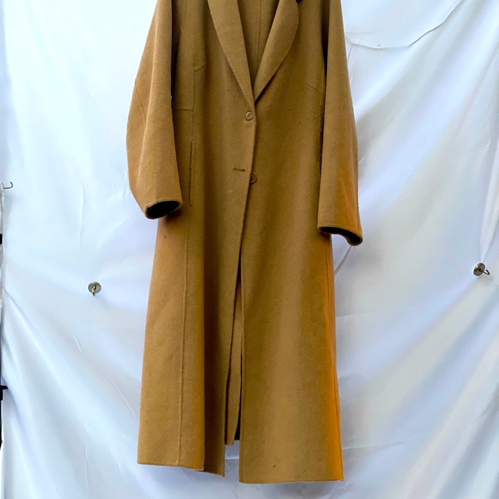 Light sand brown/tan chic car coat